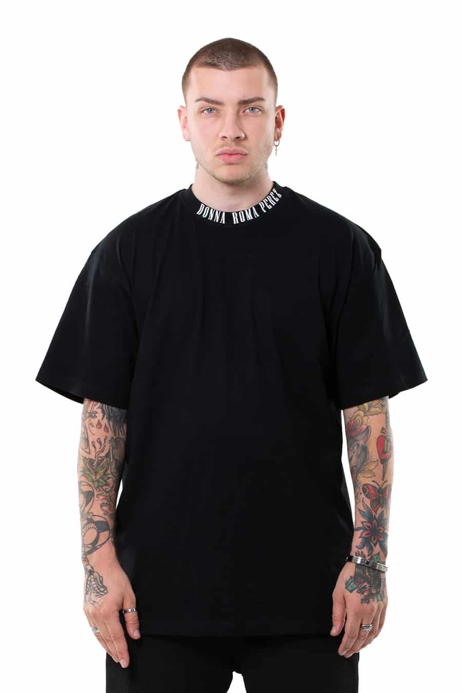 Oversize Signature Shirt - [Black] - Men
